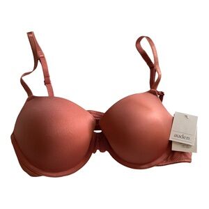 Auden The Daydream Demi Coverage Light Lift T-Shirt Bra Sz 34B Faded Rose color